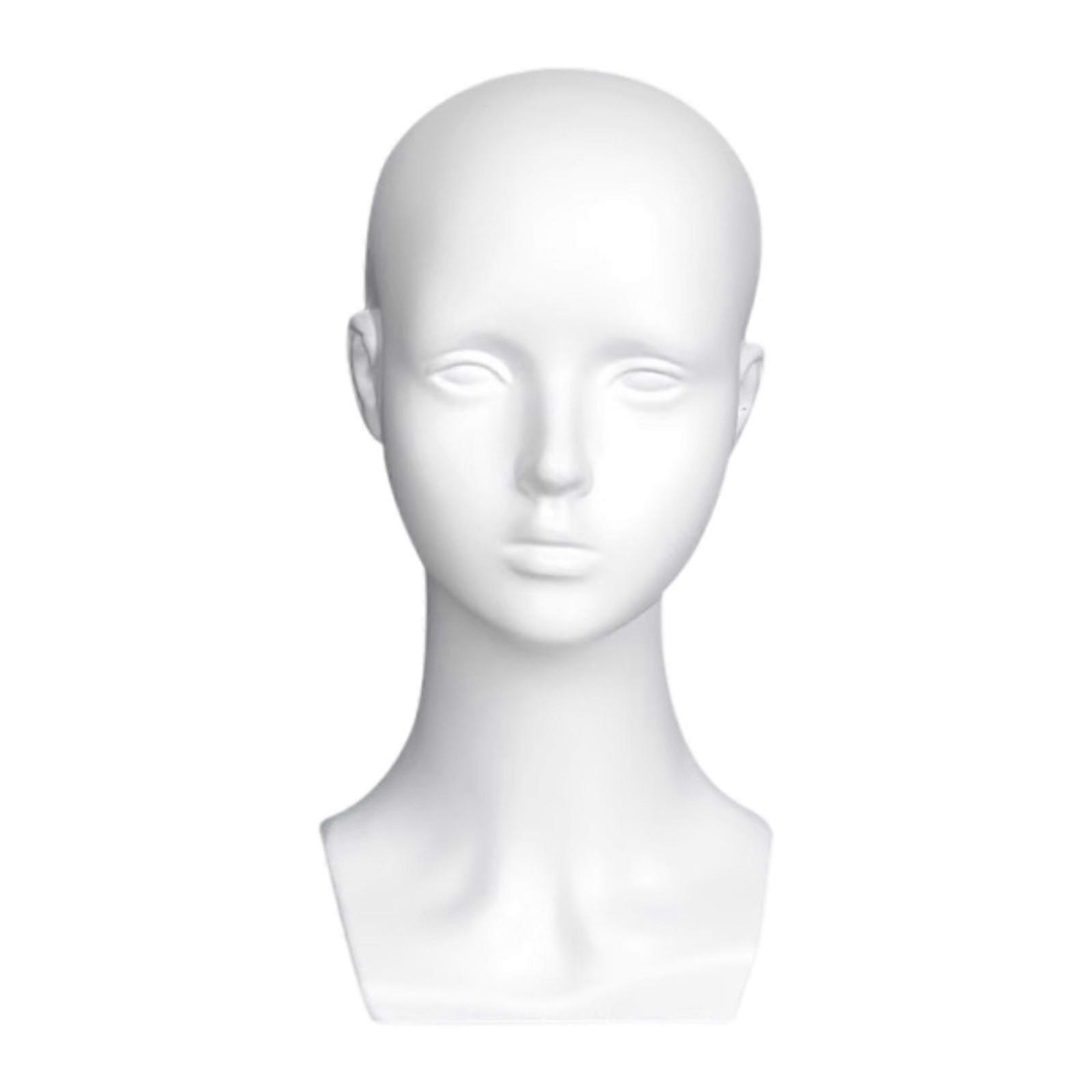 Mannequin Display Head Shoulder Display Rack for Boutiques Barber Shop Salon white