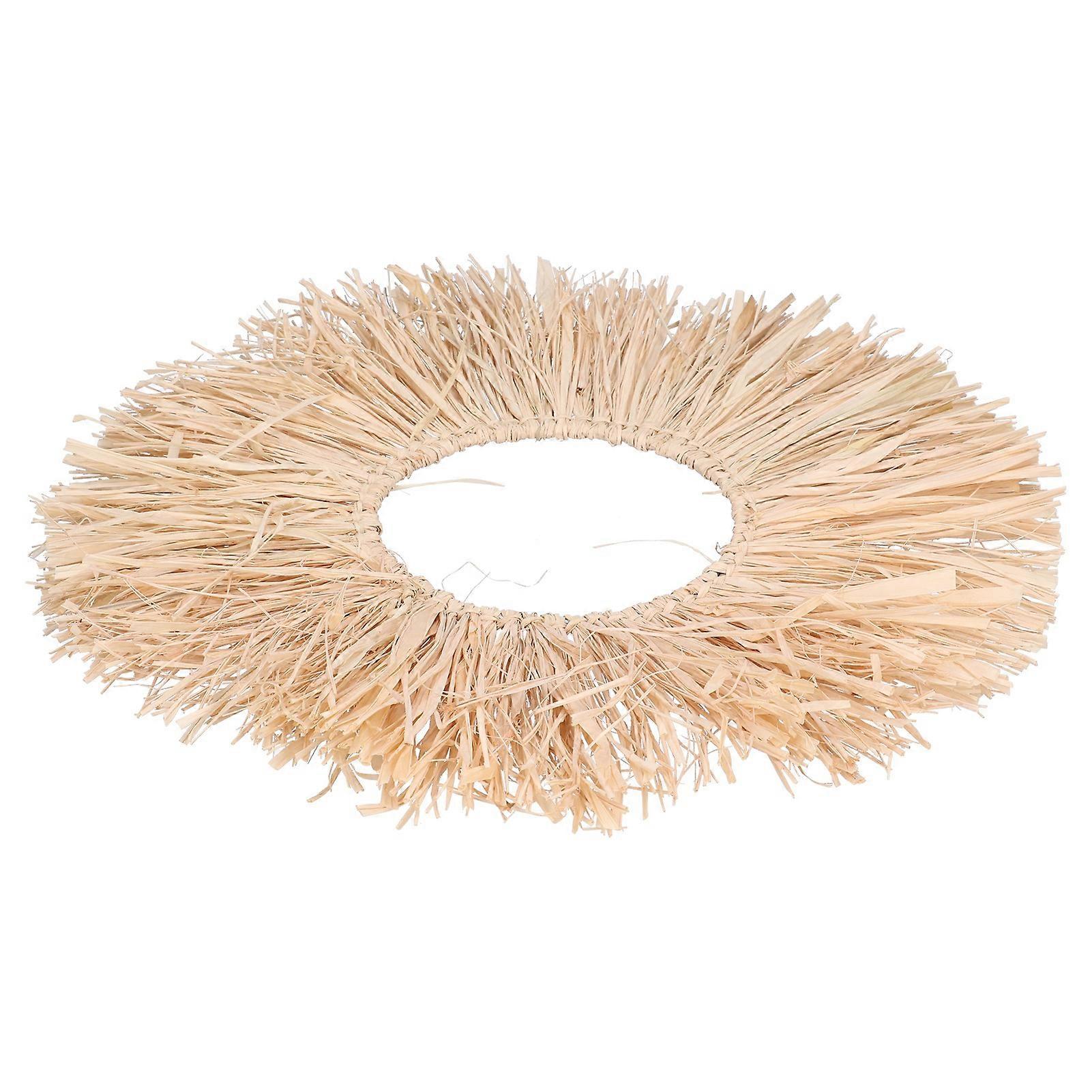 Raffia Wall Decor Portable Textured Appearance Wall Hanging Environmental Friendly Raffia Hanging Wall