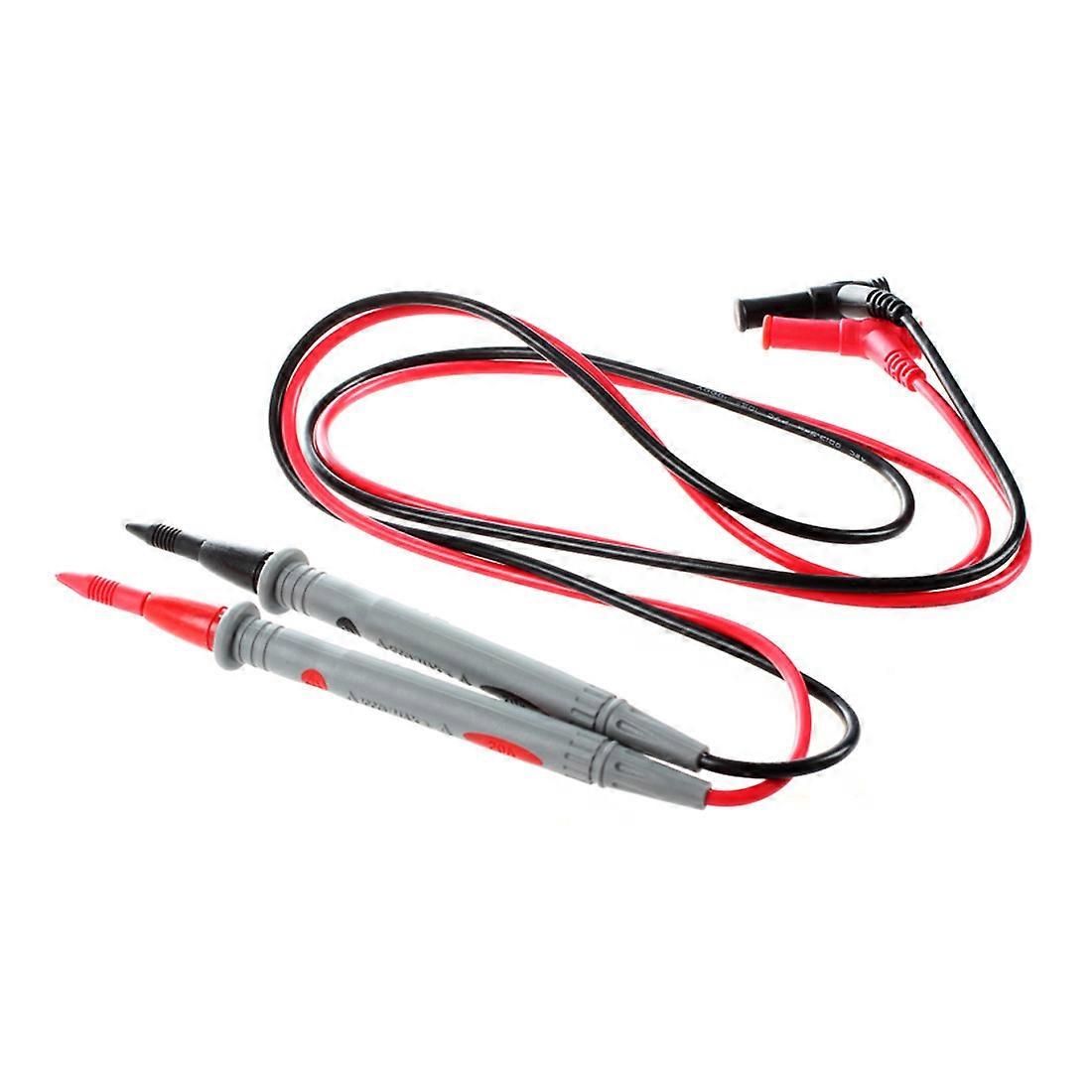 1 Pair Digital Multimeter 1000V 20A Universal Test Lead Cable Probe Red+Black