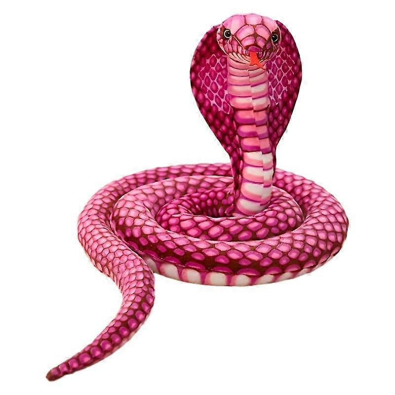 Simulated cobra plush toy doll available in three colors