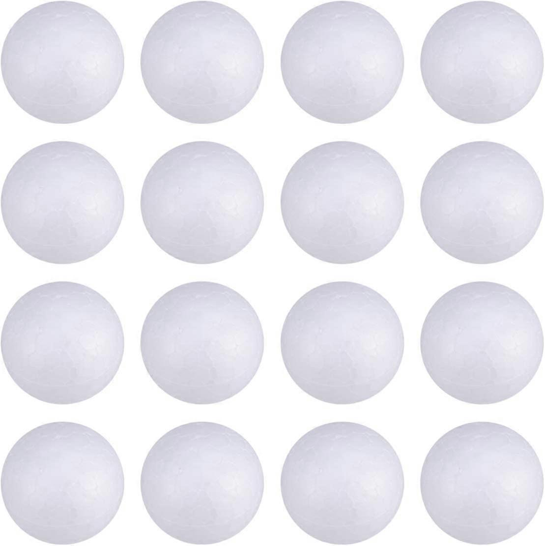 EXCEART 50pcs Craft Foam Ball Bulk Styrofoam Balls Christmas Foam Balls for Wedding Decor Science Modeling School Projects (Solid 5cm)