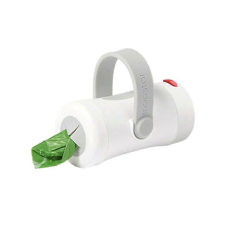 犬用うんちバッグディスペンサー、10個のゴミ袋と犬用リード用の明るいLED懐中電灯