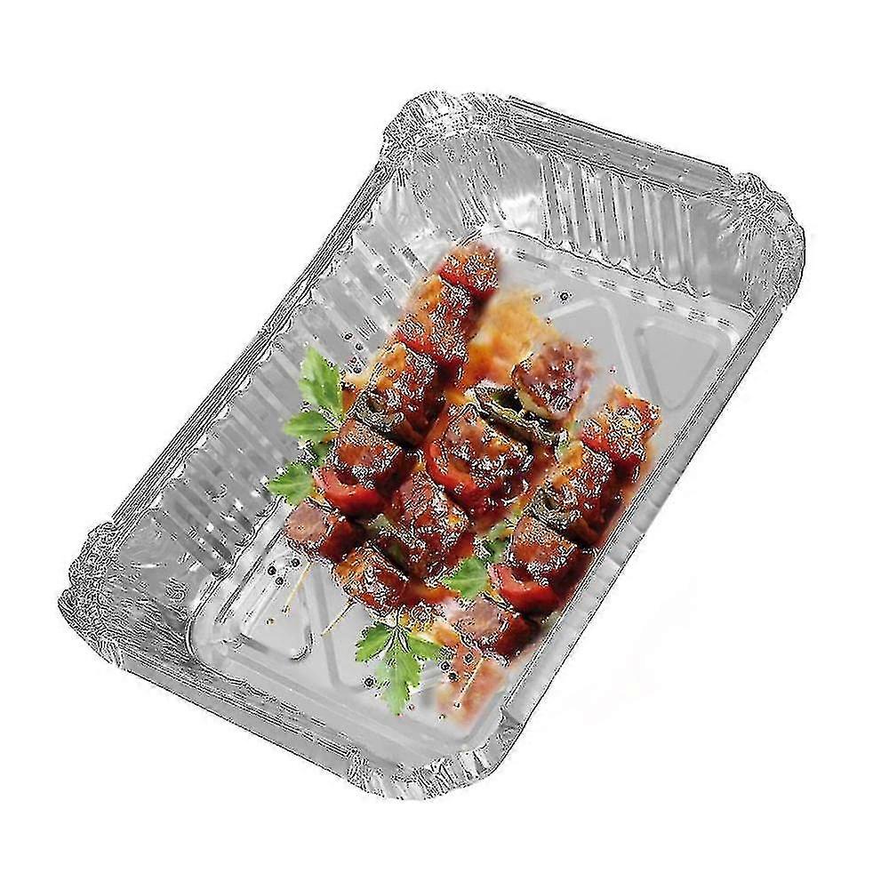 Aluminum Foil Grill Drip Pans -bulk Pack Of Durable Grill Trays