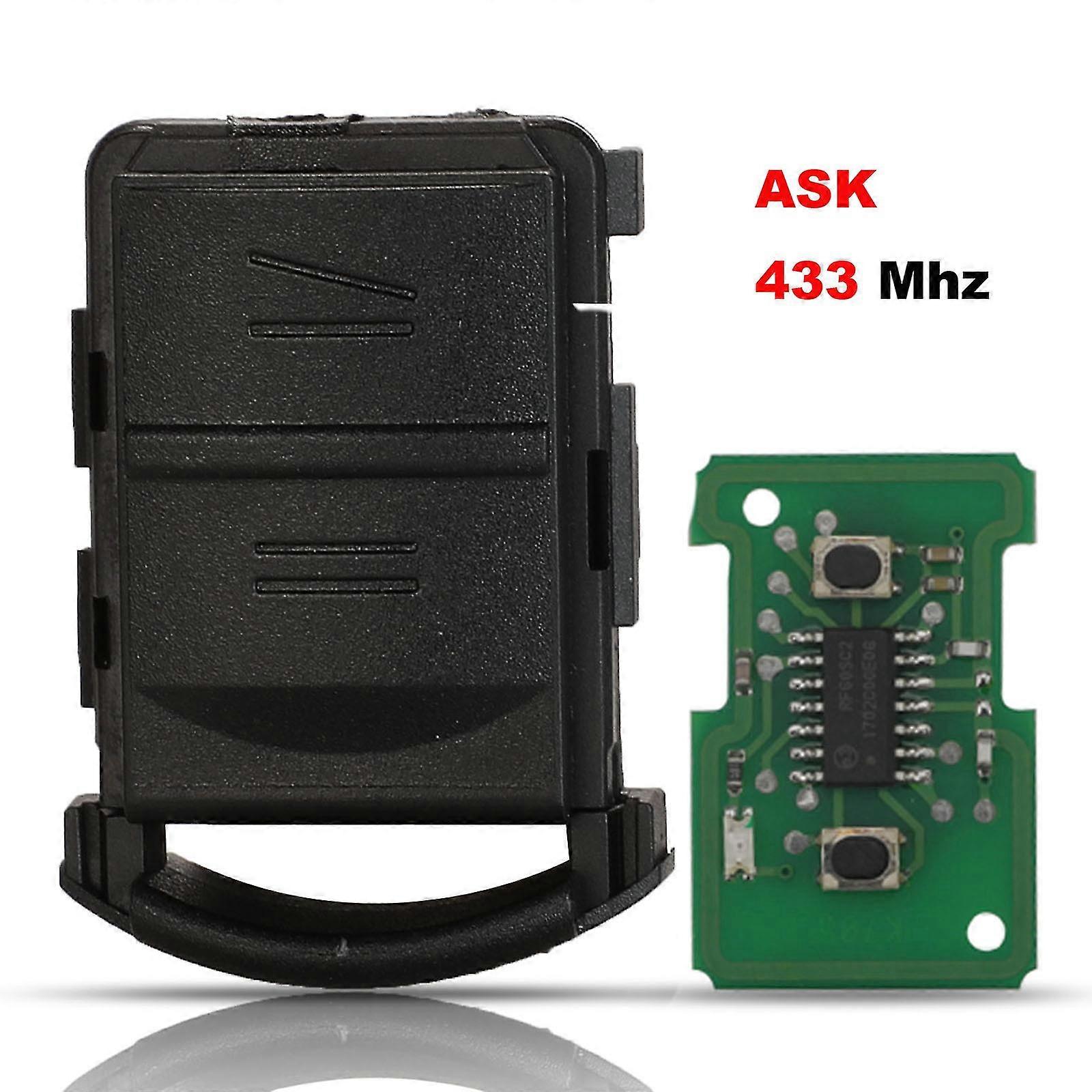 2b 433mhz Remote Control Key Smart Car Key For Vauxhall For Opel Corsa C Meriva Tigra Combo Van Without Blade