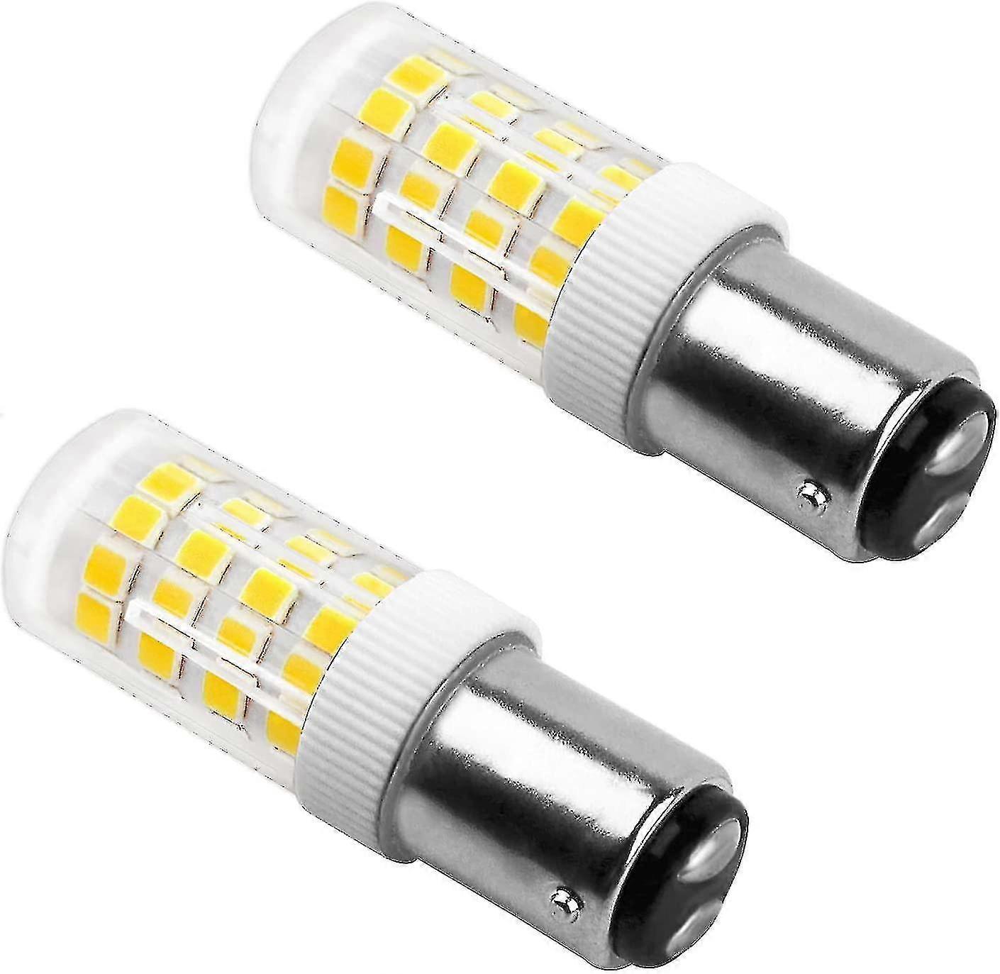 مصباح ماكينة الخياطة LED B15d، 5 وات، 220-240 فولت، 500 لومن، أبيض بارد 6000 كلفن، مكافئ للمصباح المتوهج 40 وات، غير قابل للتعتيم، مصباح حربة B15 للاستخدام المنزلي