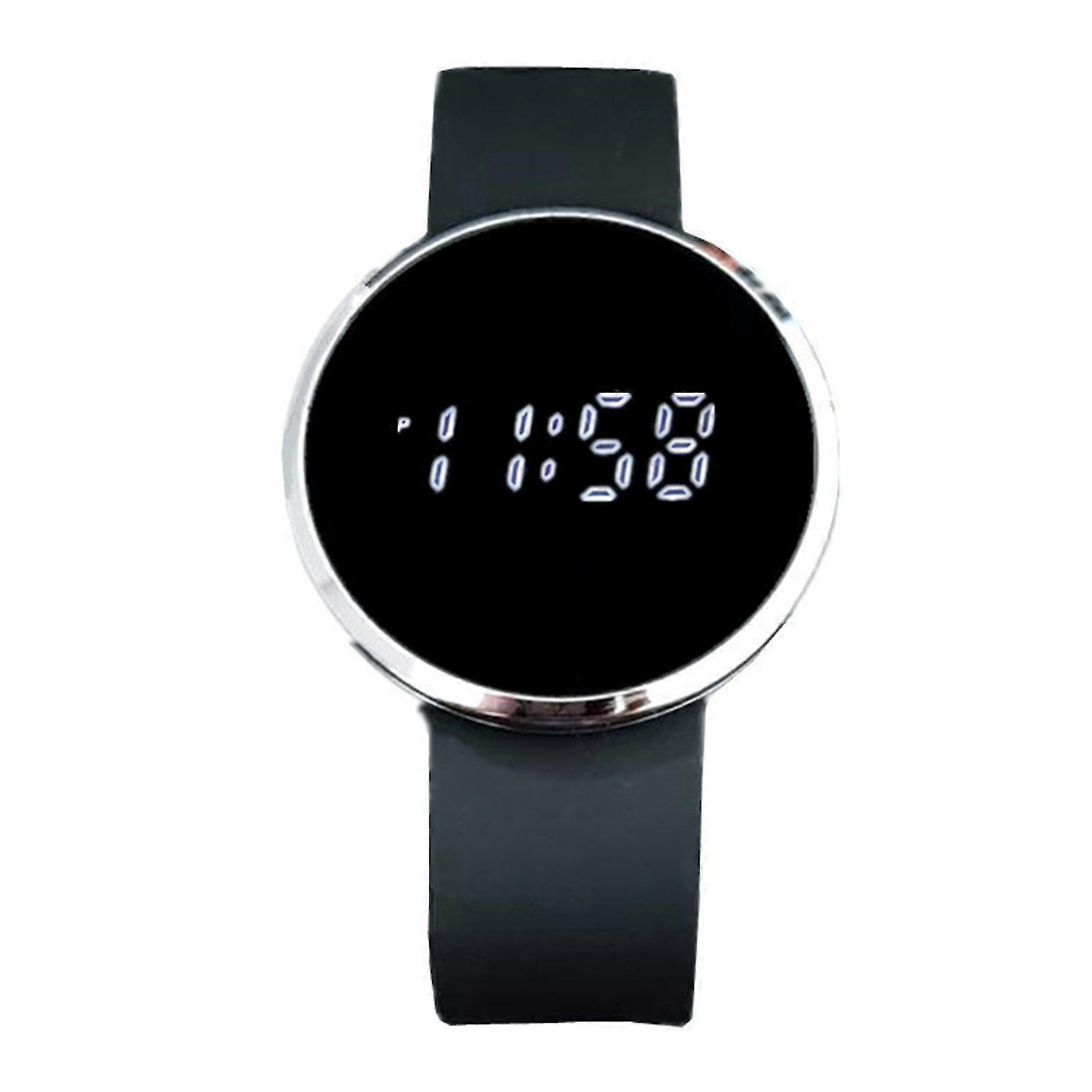 Divatos Unisex digitális érintőképernyős LED óra ötvözetszíjjal