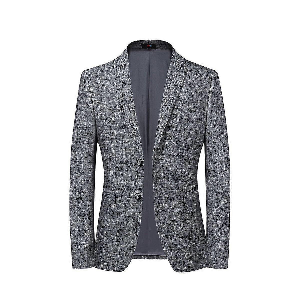 VAWAN Męska codzienna marynarka garniturowa w jednolitym kolorze Slim Fit