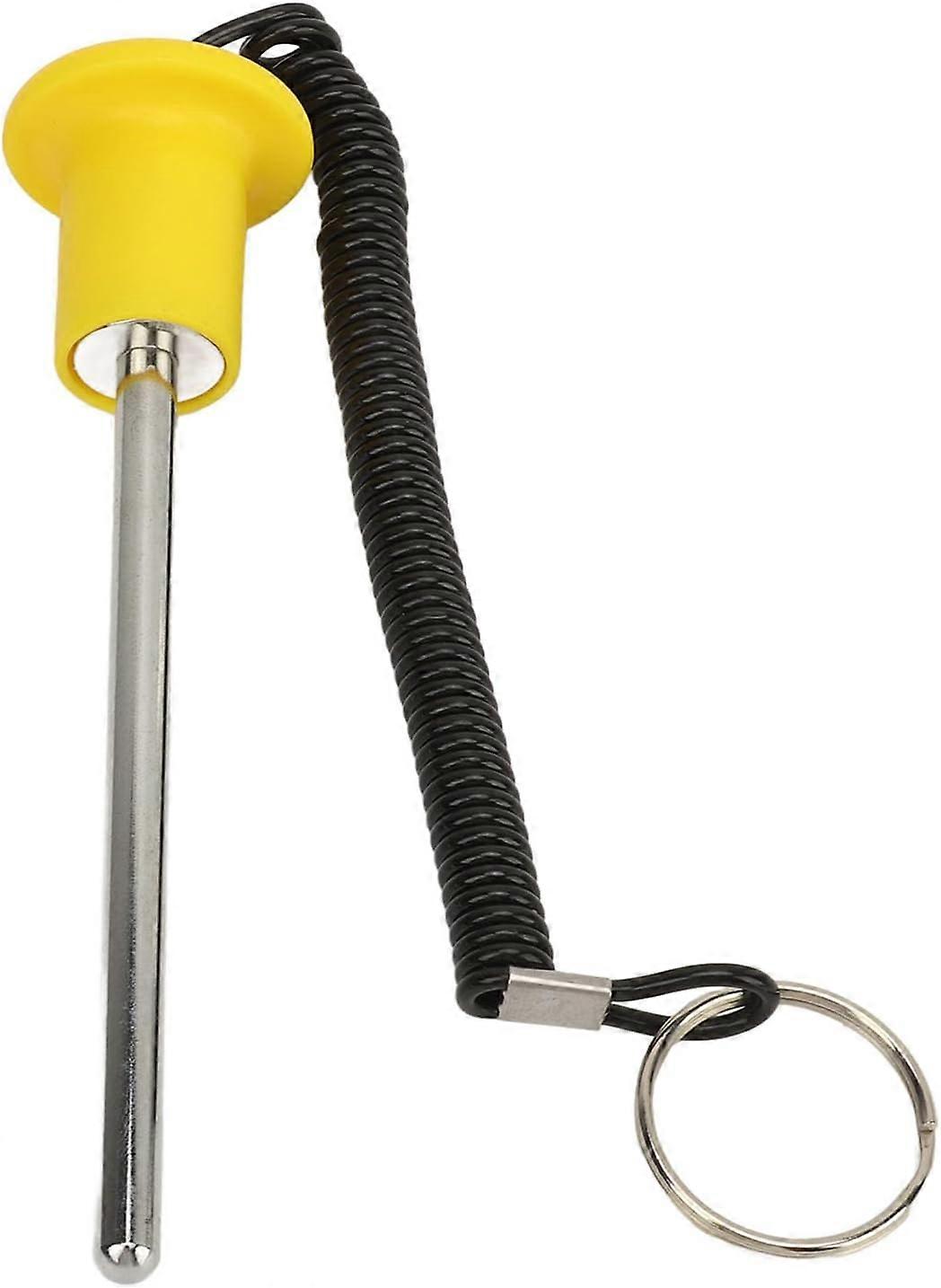 Weight Stack Pin, 8mm Diameter Magnetic Weight Plate Loading Pin, Strength Training Accessory, Replacement Pin with Pull Rope