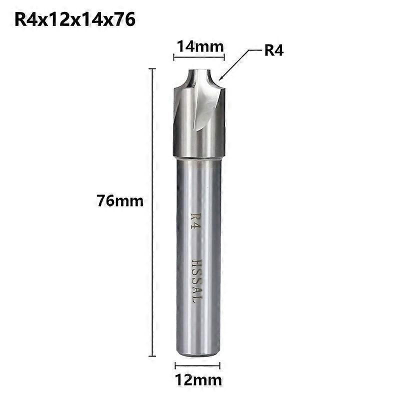 XCAN Corner Rounding End Mill R10-R12 HSS Radius Milling Cutter CNC Router Bit