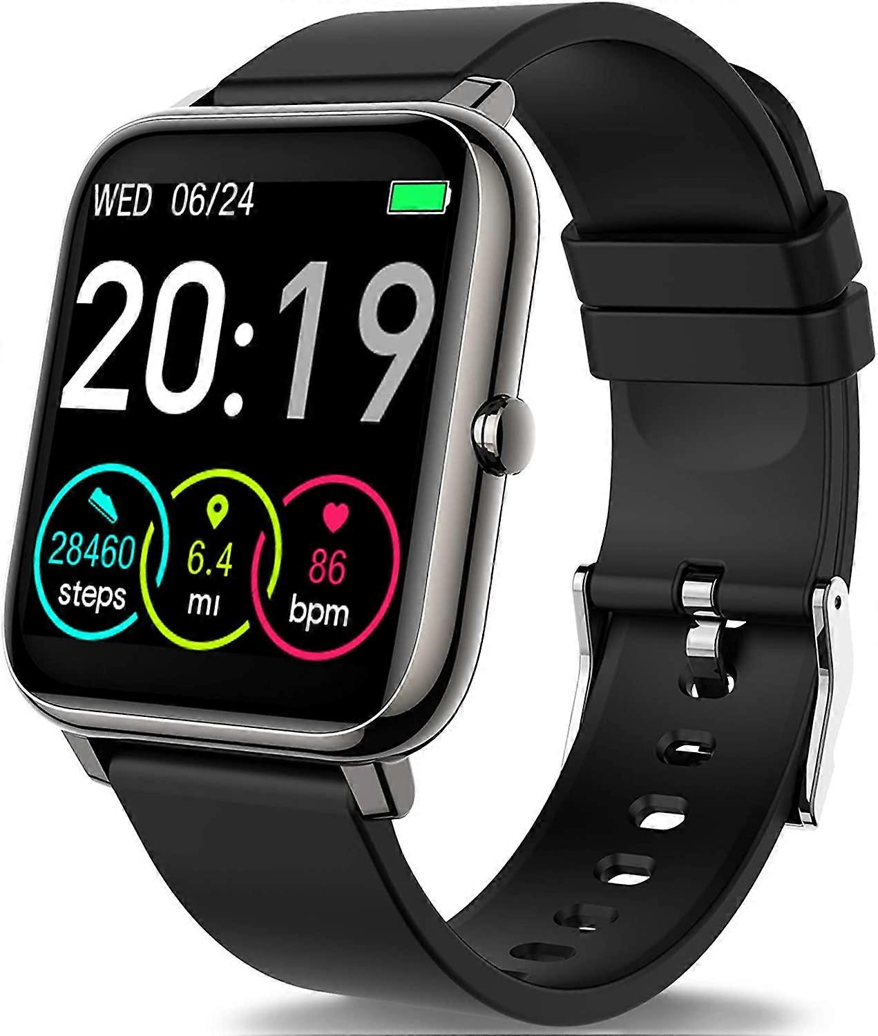 Smart Watch pentru telefoane Android / iOS, 1.4 "Full Touch Screen Fitness Tracker, Smartwatch pentru bărbați femei Heart Rate Monitor, Step Counter, Waterproof Fitn