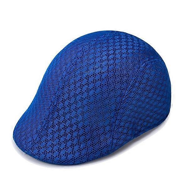 Klassisk sommar andningsbar mesh Gatsby Cap Newsboy Hat Cabbie Flat Cap Män Basker Chapeau