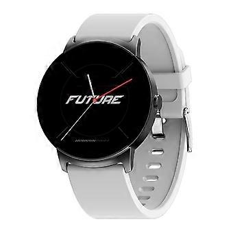 1.32-inch smart watch pedometer heart rate information push NFC smart sports watch bracelet black and white