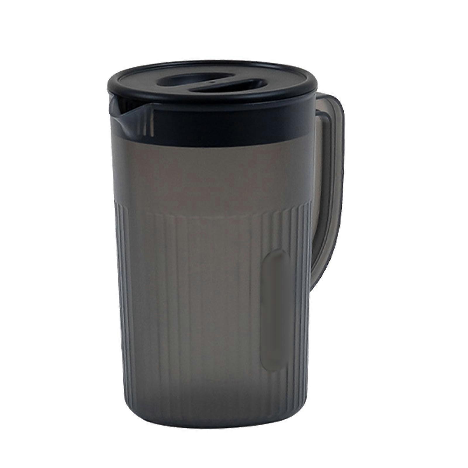 Plastic Pitcher with Lid Large Capacity High Temperature Resistant Cold Water Jug for Juice Tea
