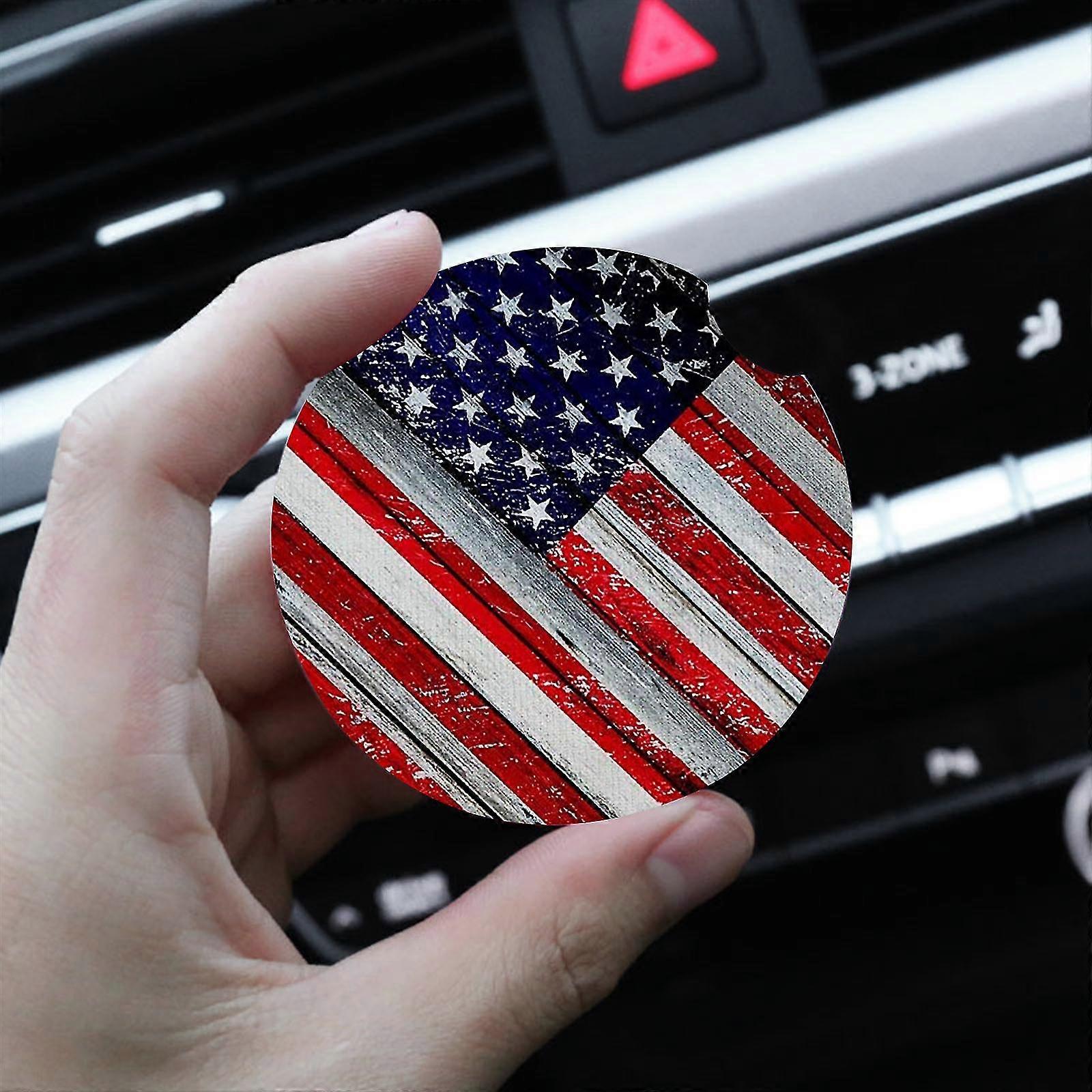 2 Pack Removable Universal Neoprene Car Cup Mats For Drinks Absorbent