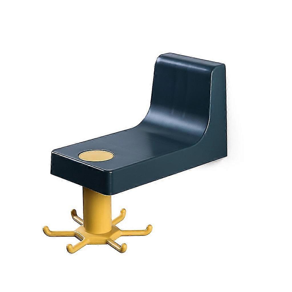 360 Rotation Towel Rack Without Screw And Trackless Hook Kitchen Bathroom Wall