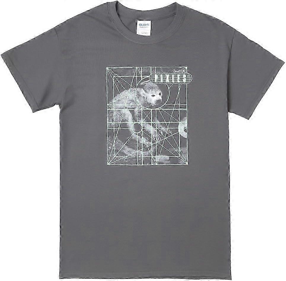 Tričko Pixies Monkey Grid - čierne Retro trendy materiál