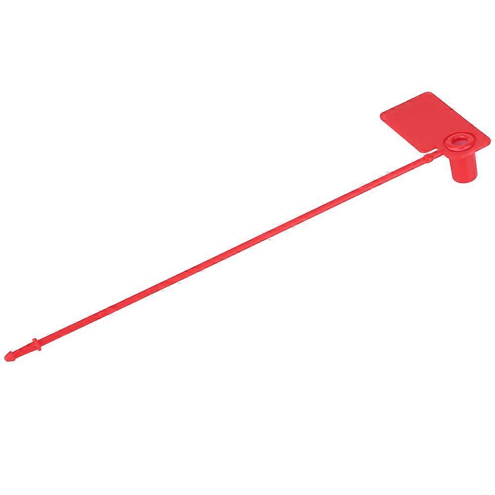 Red 100pcs Disposable Self Locking Cable Ties - Colourful Identification Mark Signs Anti Theft