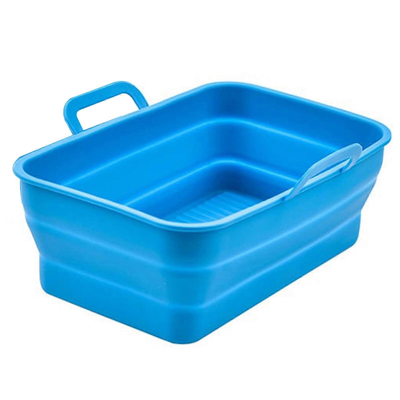 Fodere pieghevoli per friggitrice ad aria in silicone, pentola rettangolare in silicone per friggitrice ad aria, cestello per friggitrice ad aria in silicone riutilizzabile per friggitrice ad aria doppia NINJA Foodi