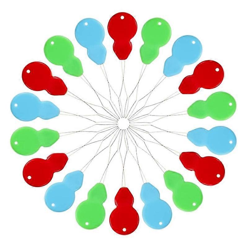 Thread Needle Threaders 20 PCS Hand Sewing Plastic Brass Thread Gourd Shaped Needle Threaders Finder