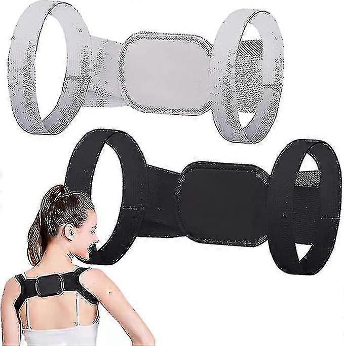 2pcs Posture Pro Fix Neck And Shoulder Corrector For Kids And Adult, Adjable Hunchback Straightener Belt