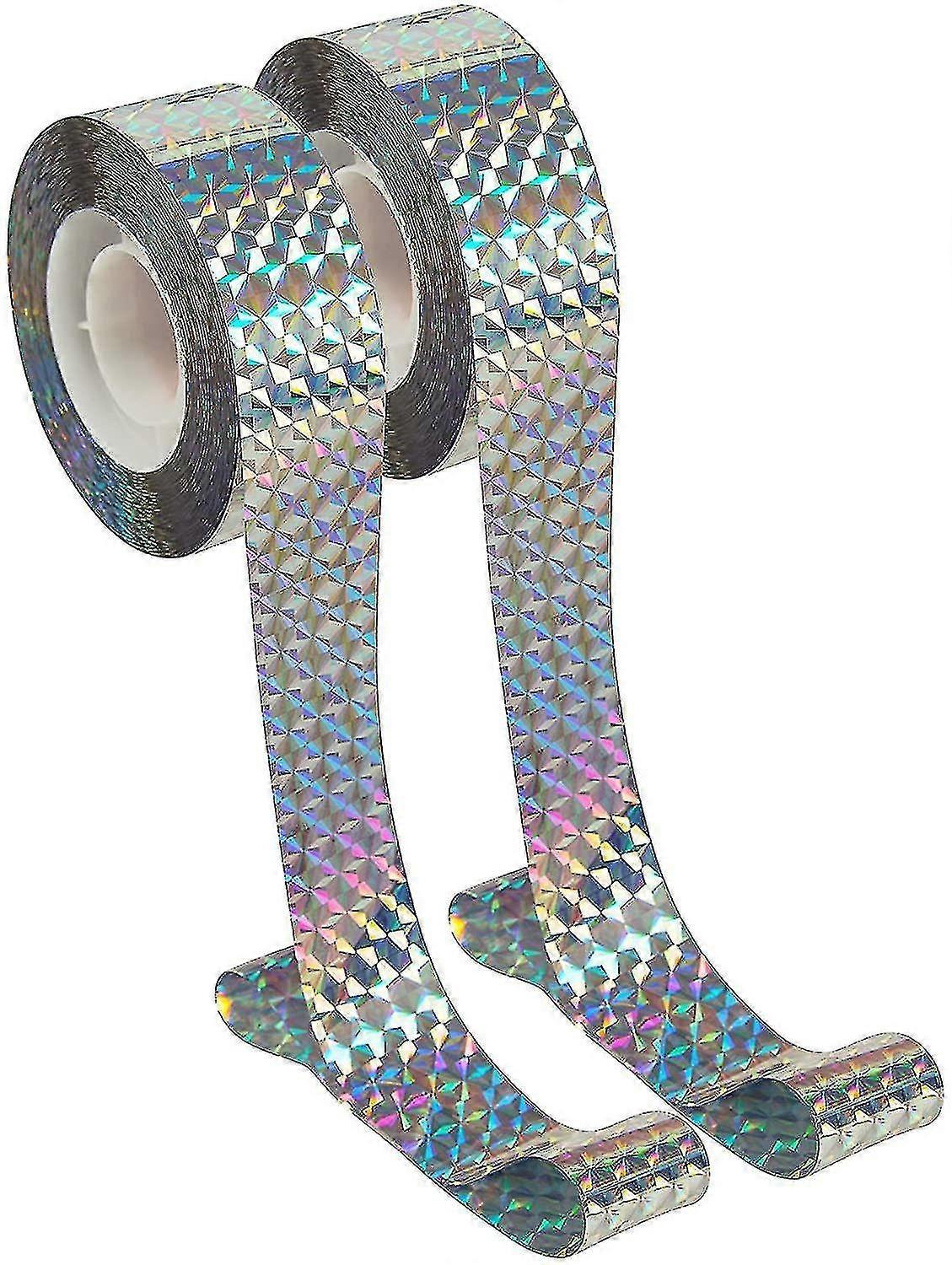 Bird Reflective Scare Tape,2pcs Bird Repellent Scare Tape For Garden,farm-