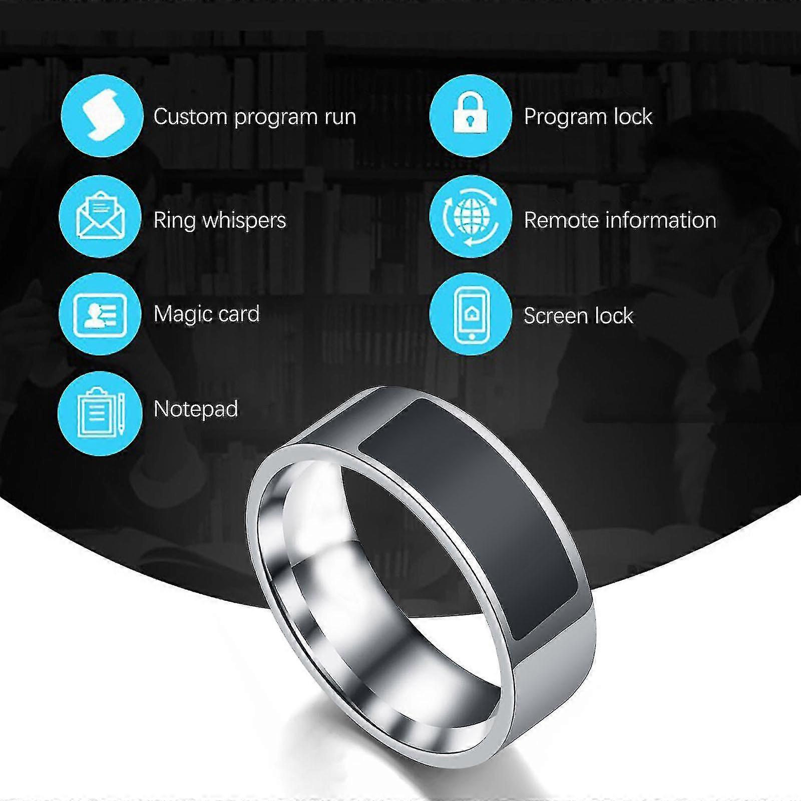Presentes para as mulheres Nfc Mobile Phone Smart Ring Anel de aço inoxidável sem fio de radiofrequência Comunicação Resistência à água Anéis de jóias-SCL