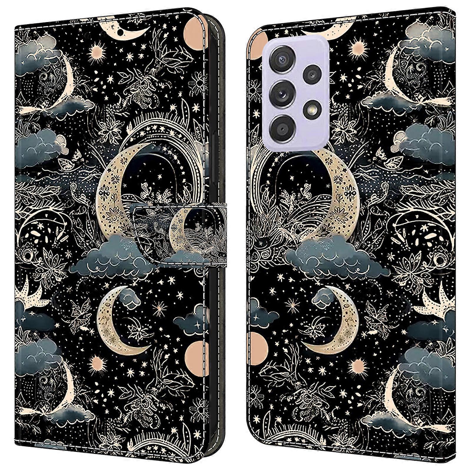 For Samsung Galaxy A52 4G/ 5G/ A52s 5G Case Pattern Printing Flip Folio Leather Phone Cover