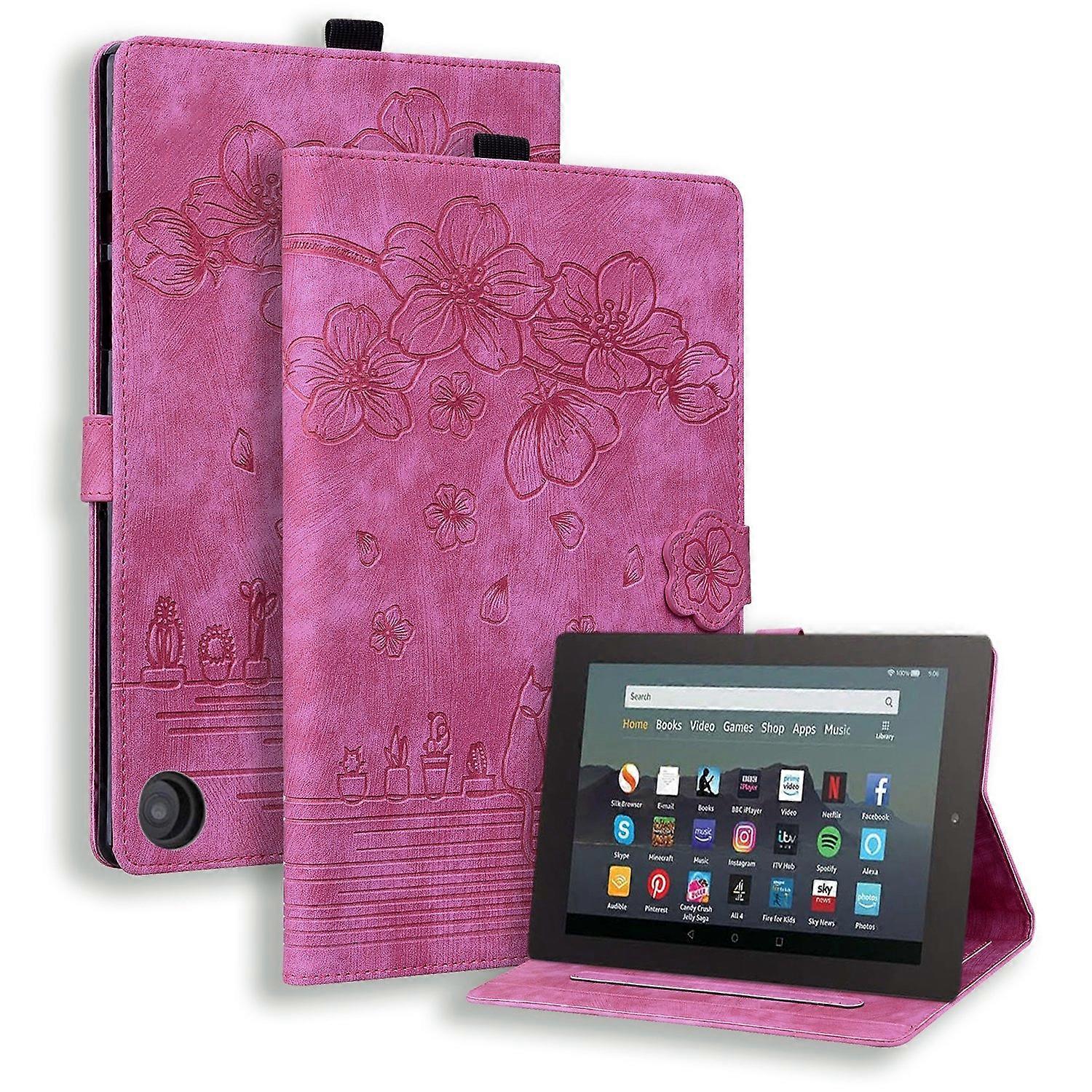 Cat Embossed Leather Case For Amazon Fire Max 11 2023