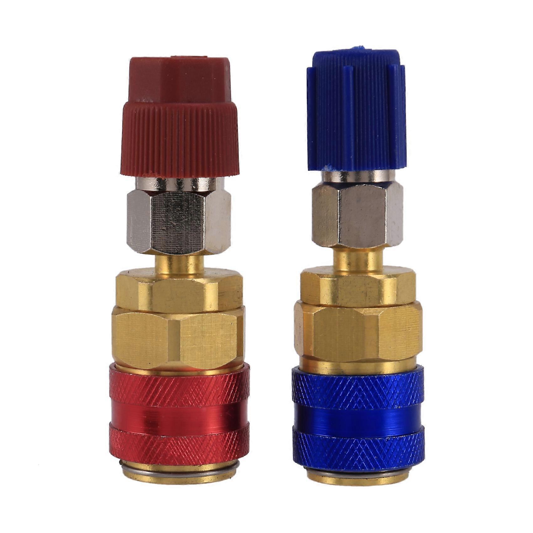 High and Low Side Expansion Adapter R134A Freon Quick Connector Adapter Automotive Conditioning Acc