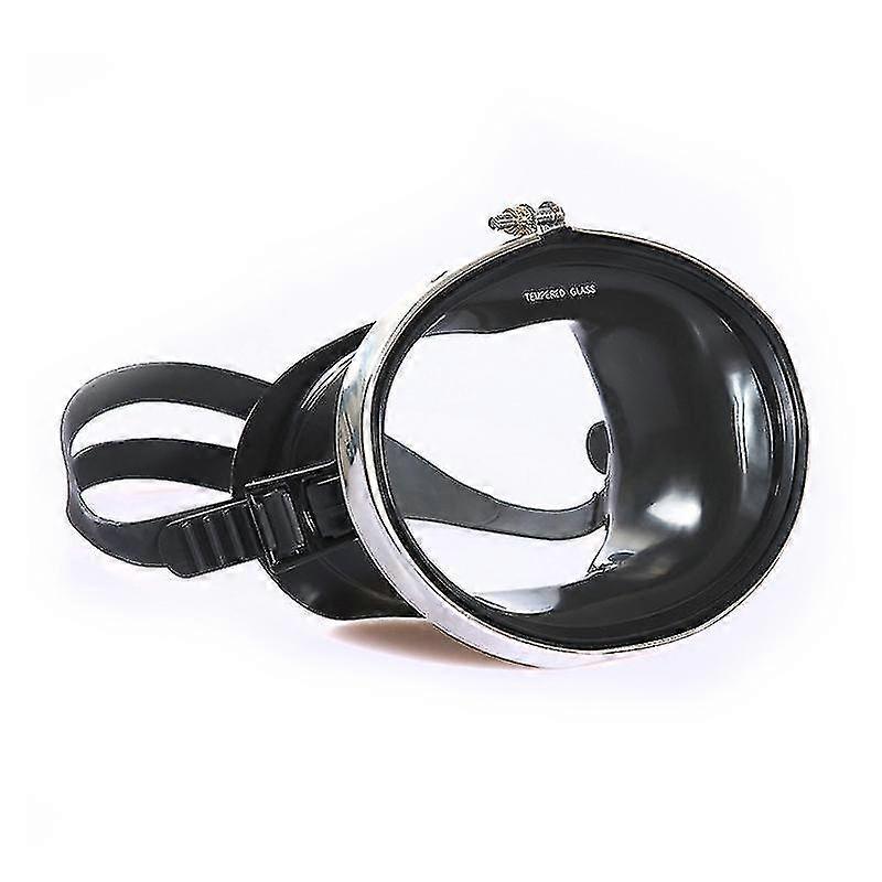 Maschera subacquea nera Occhiali da immersione subacquea, maschere da snorkeling impermeabili e regolabili rapidamente Occhiali in acciaio inossidabile per uomini donne