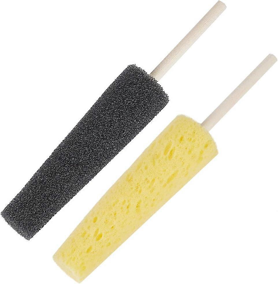 2 Colors Pottery Sponge for Clay Ceramic Throwing Stick Pottery Trimming Tools Clay & Pottery Sculpture for Artist Clay and Pottery Sponge Holder