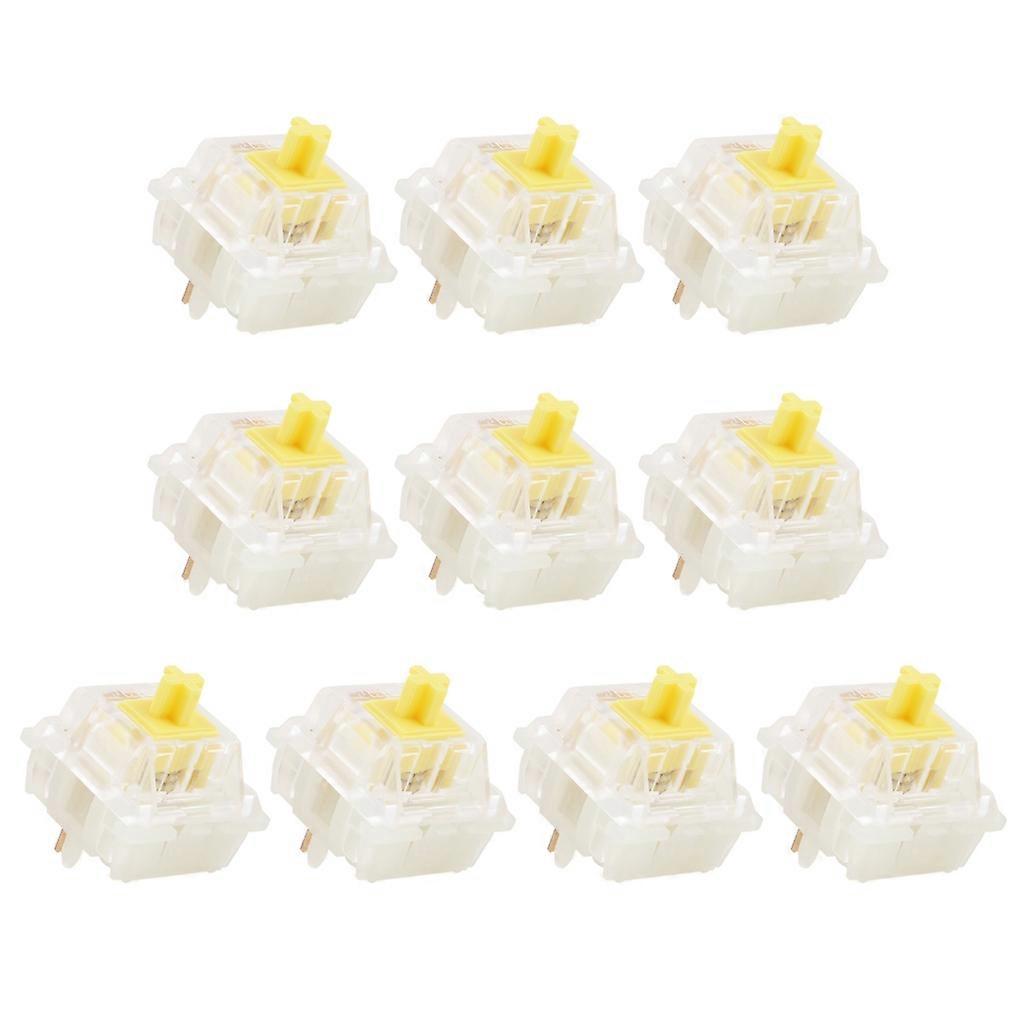 JWICK Yellow Linear Switch Red White Switch 5 Pin Nylon Bottom Housing POM Stem
