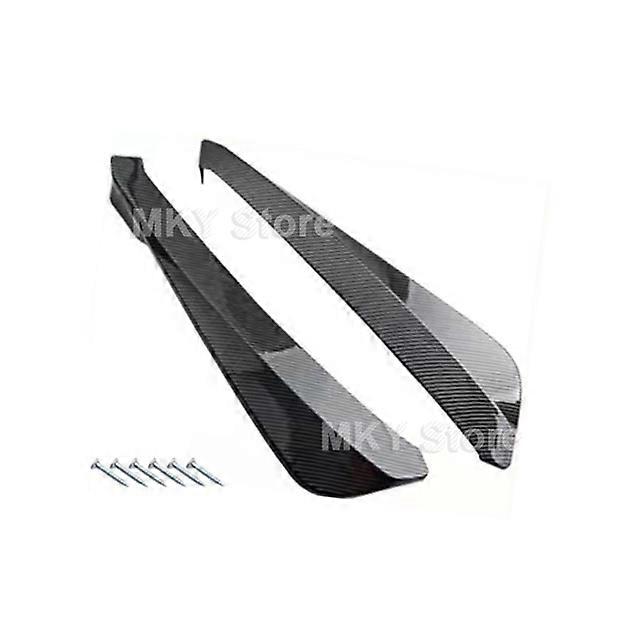 Universal Black Car Front Rear Bumper Strip Lip Spoiler Diffuser Splitter Scratch Protector Winglets Side Skirt Extension