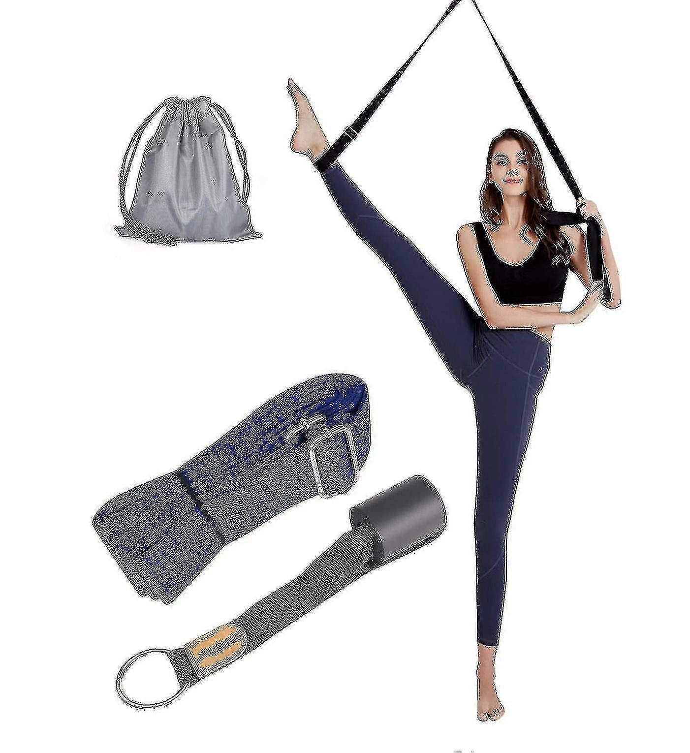 Alg Flexibility Trainer Adjustable Leg Stratcher Band-colorblue