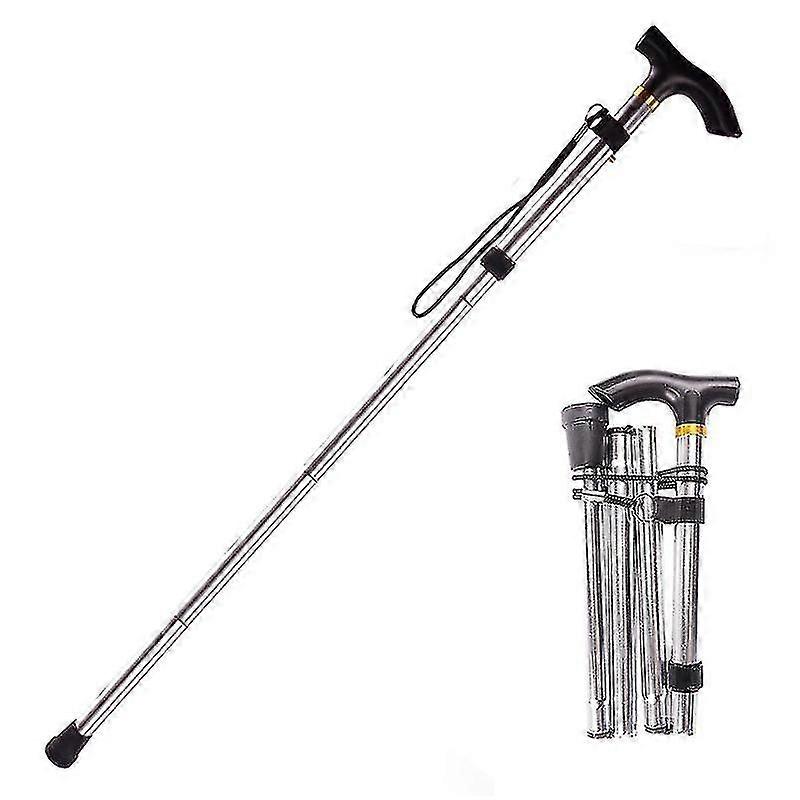 Telescopic Shockproof Walking Stick Telescopic Hiking Trekking Pole Five Sections Foldable