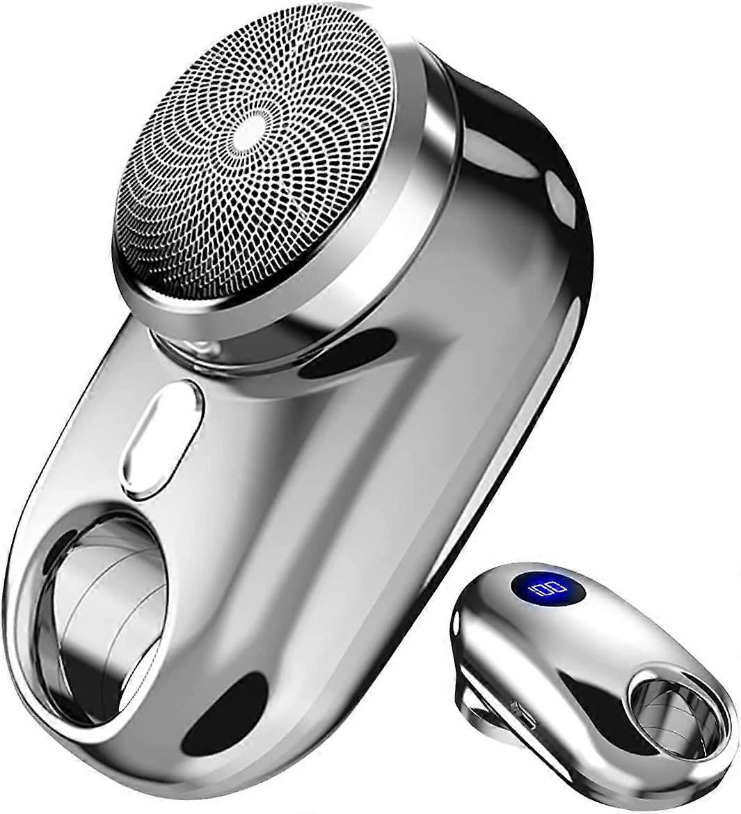 USB Mini Shaver with LED Charge Indicator - Rechargeable, Portable Electric Face Shaver Razor