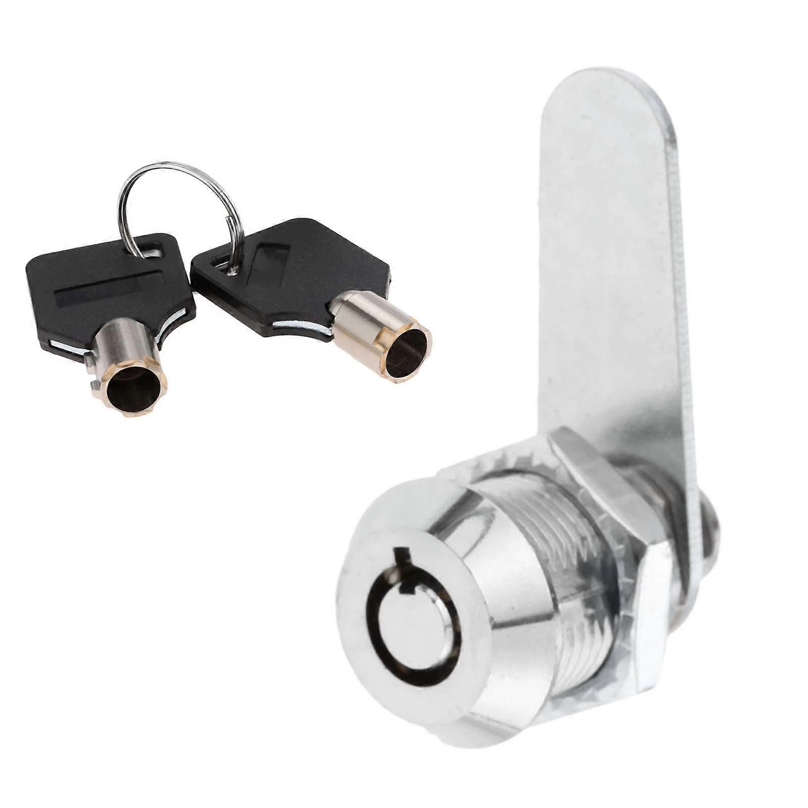 Zinc Alloy Tubular Lock for Security Drawer, Door Cylinder, Mailbox, Tool Box, 2 Key Lock20mm