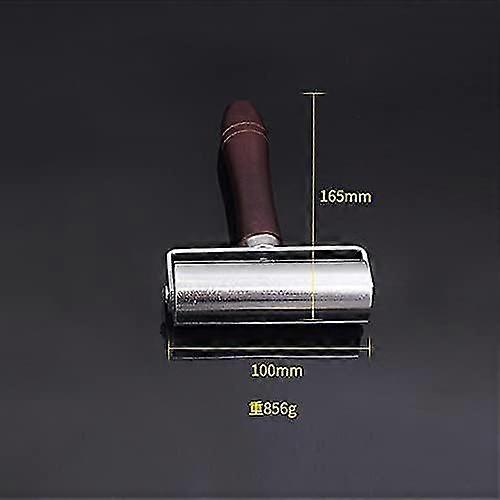 X 100mm Leather & Leather Roller - Hair Straightener Roller