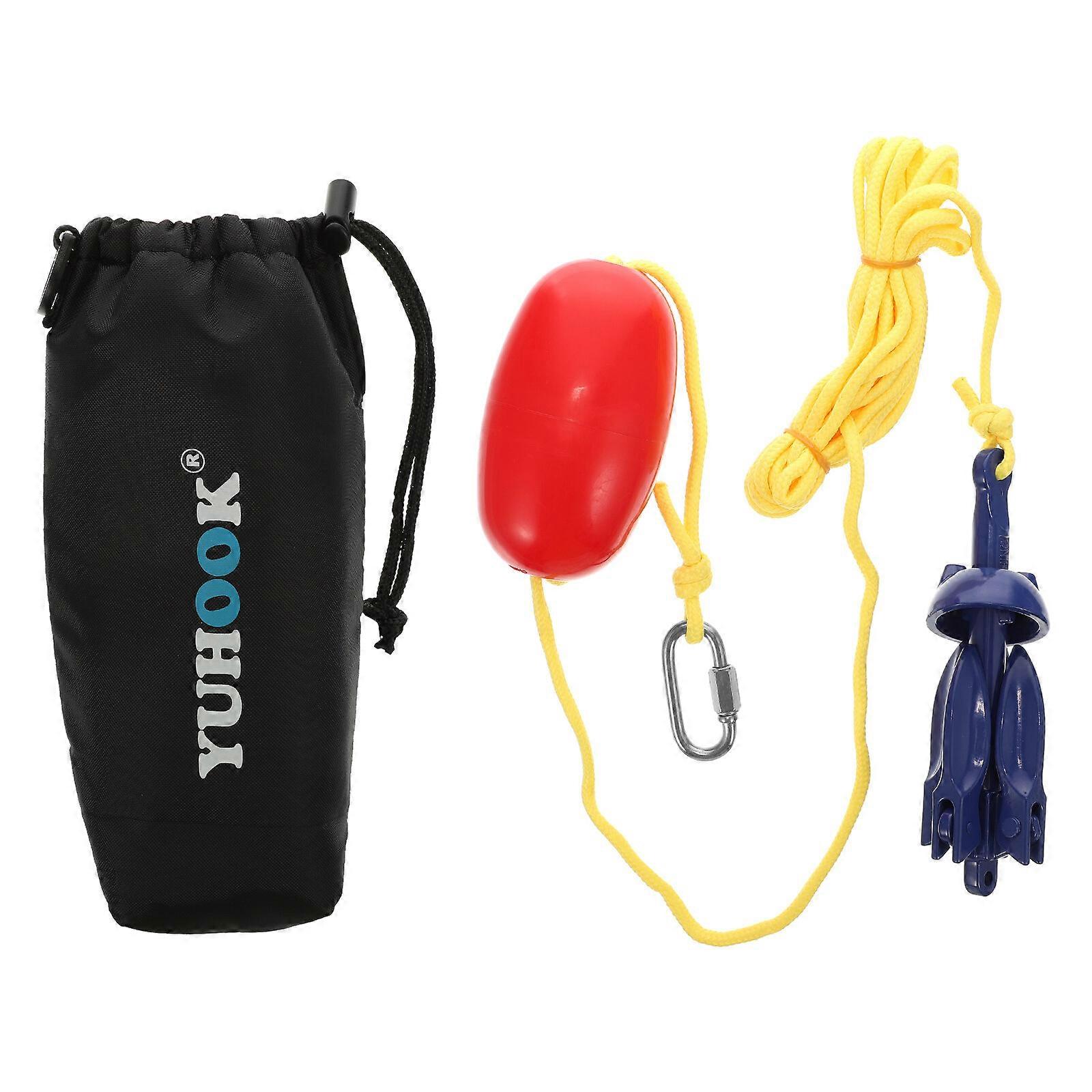 1 Set Kayak Anchor Kits Portable Folding Anchor Buoy Kit for Canoe Kayak Raft