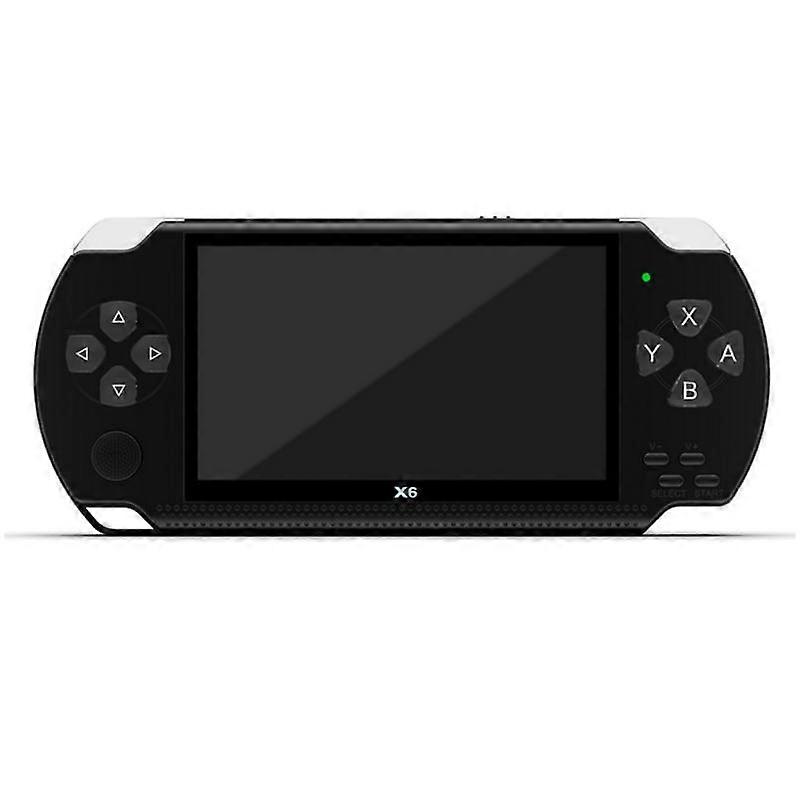 X6 PSP Macchina Da Gioco Portatile Ad Alta Definizione con Funzione Fotocamera 8GB con 4,3 Pollici Nero