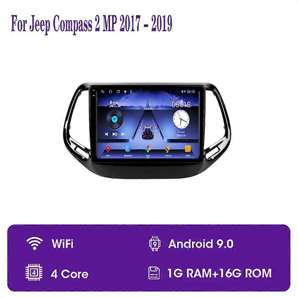 4G + WIFI Android 13 Pro Jeep Compass 2017-2020 Autorádio Multimediální Video Přehrávač GPS Navigace CarPlay Autorádio DSP DVD
