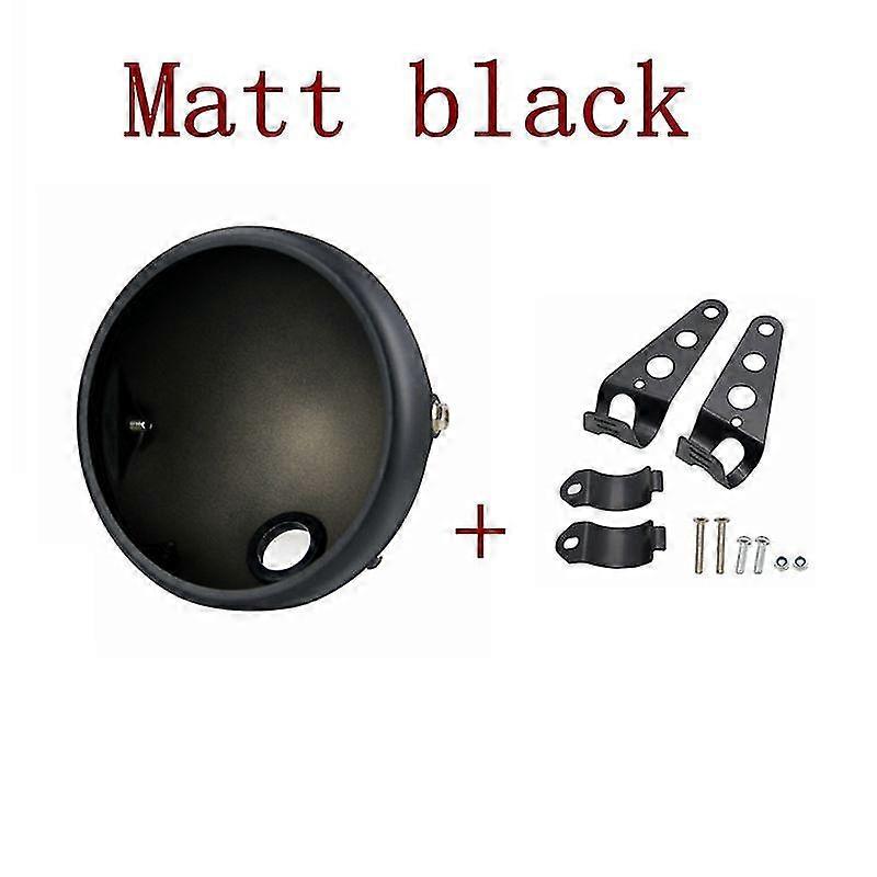 7 Inch Motorcycle Headlight Housing Bucket Chrome Black