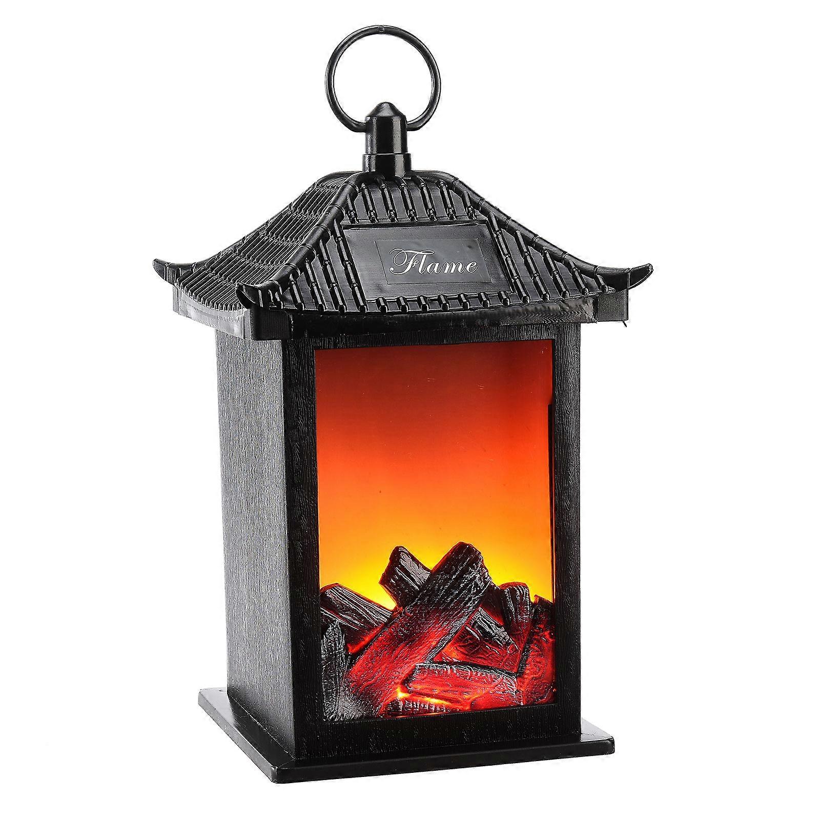 LED Simulation Lighting Fireplace Lantern Party Decoration Battery Powered Beautiful Atmosphere Decorative Flame Lamp