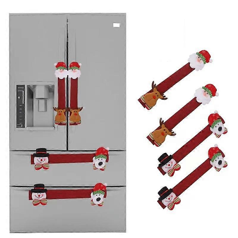 Christmas Refrigerator Handle Covers Set of 4