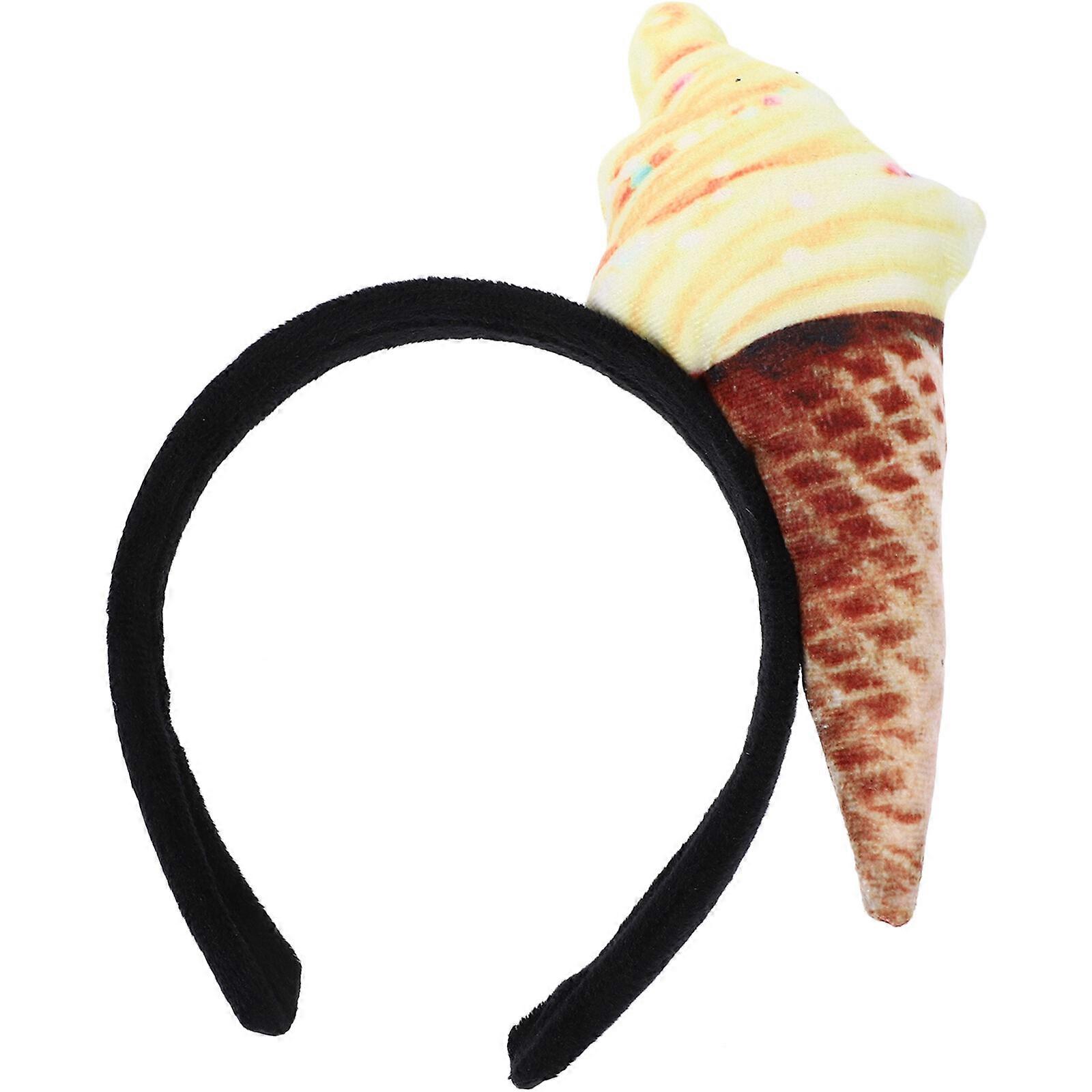Παγωτό Headband Παγωτό Κώνος σχήμα Headpiece ενηλίκων μαλλιά διακόσμηση αξεσουάρ