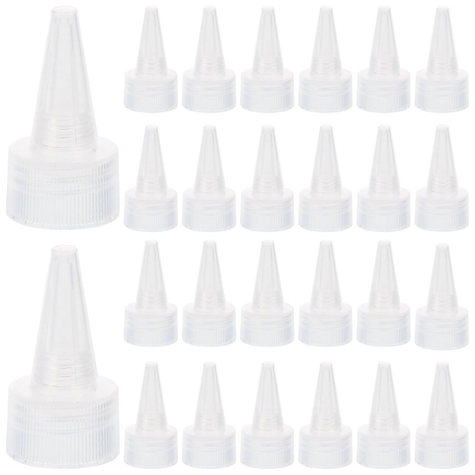 50Pcs Bottle Caps Leak-Proof Bottle Lids Cosmetic Pointed Caps Replacement Lids for Home