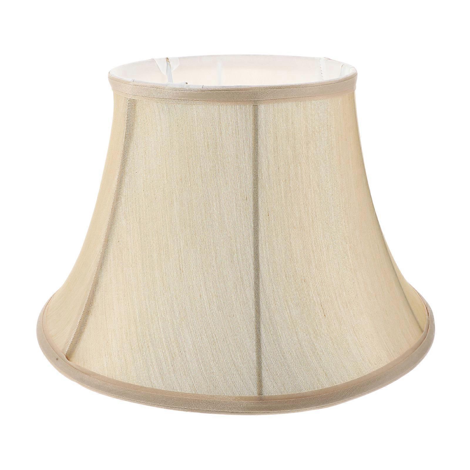 1Pc Fabric Lampshade Dustproof Lamp Cover Soften Light Lampshade (Beige)