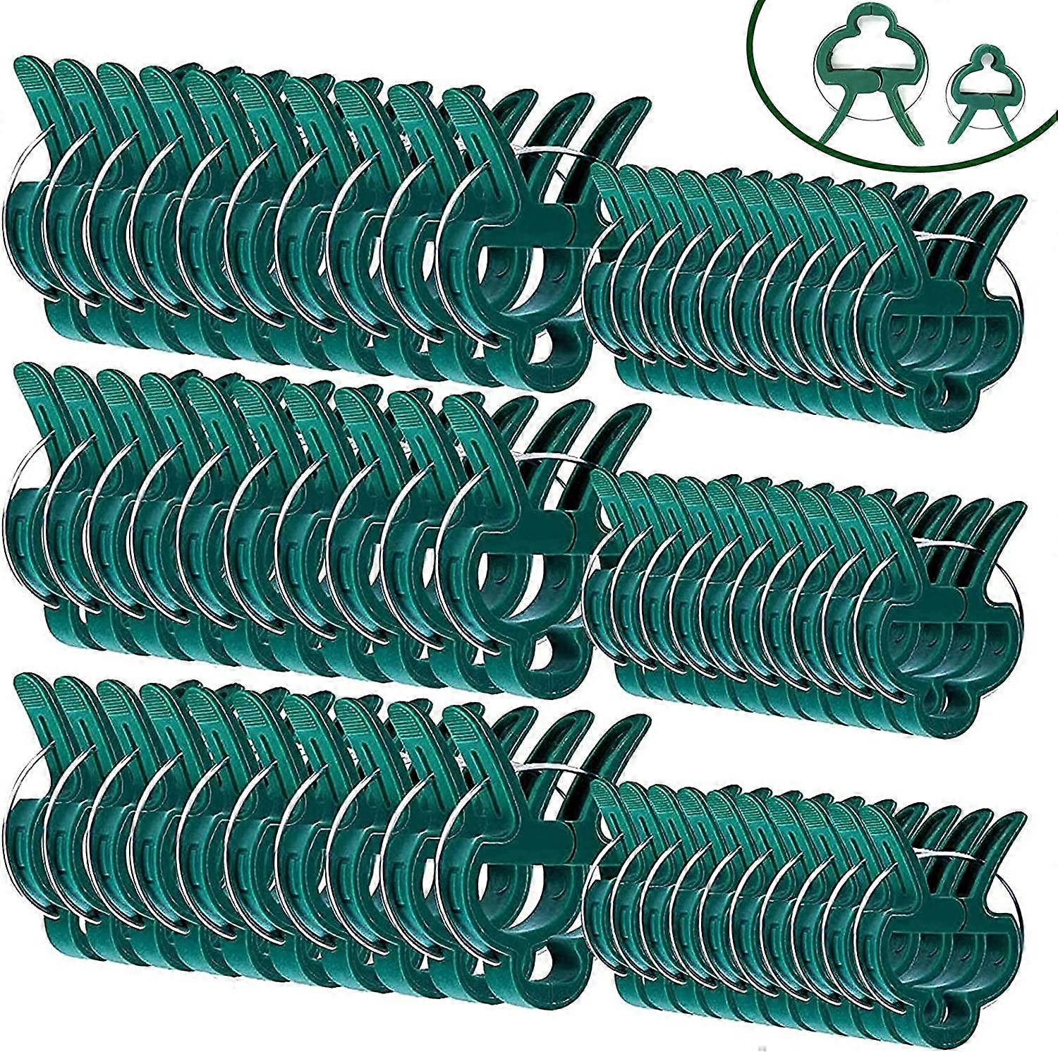 60 Pcs Plant Clips, 2 Sizes, Reusable Plant Clips (30 Large Clips and 30 Small Clips)
