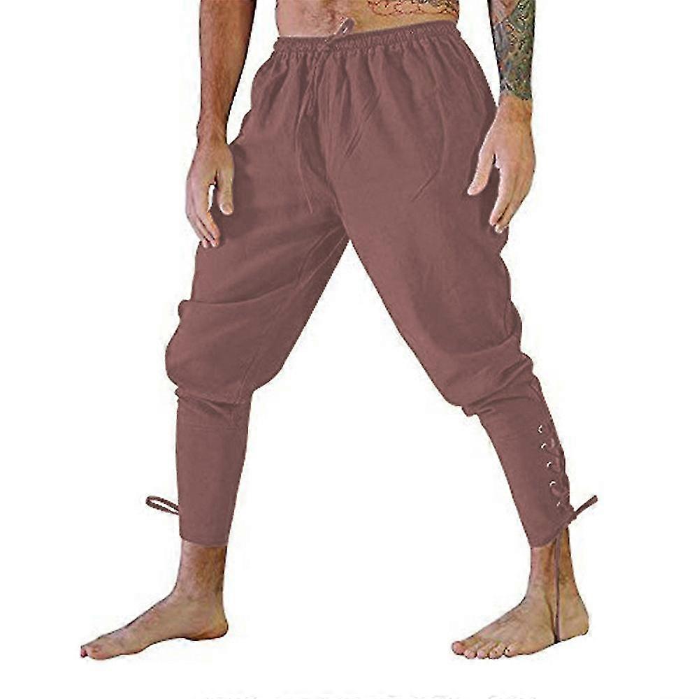 Men's Ankle Banded Pants Solid Costumes Trousers