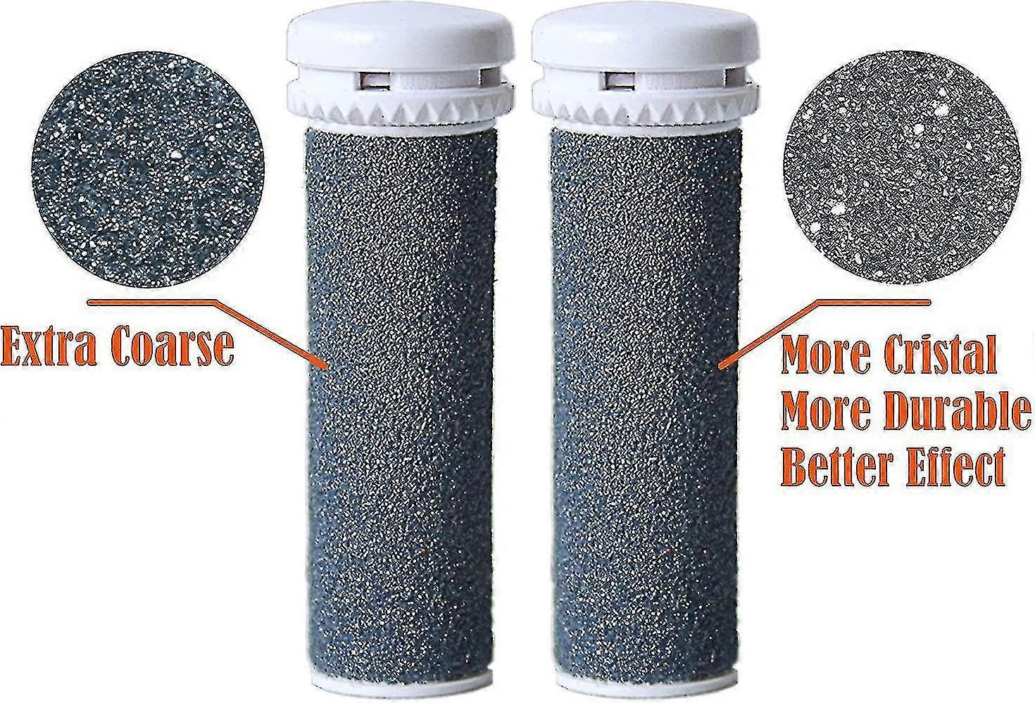 [4 Pack] Extra Coarse Replacement Rollers Compatible For Emjoi Micro Pedi Replacement Rollers